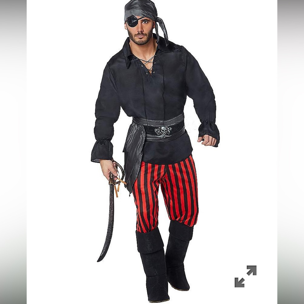 Spirit Halloween mens pirate costume